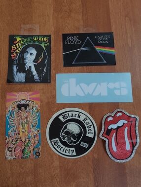 Decals/stickers Bands & Artists Bundle (6)